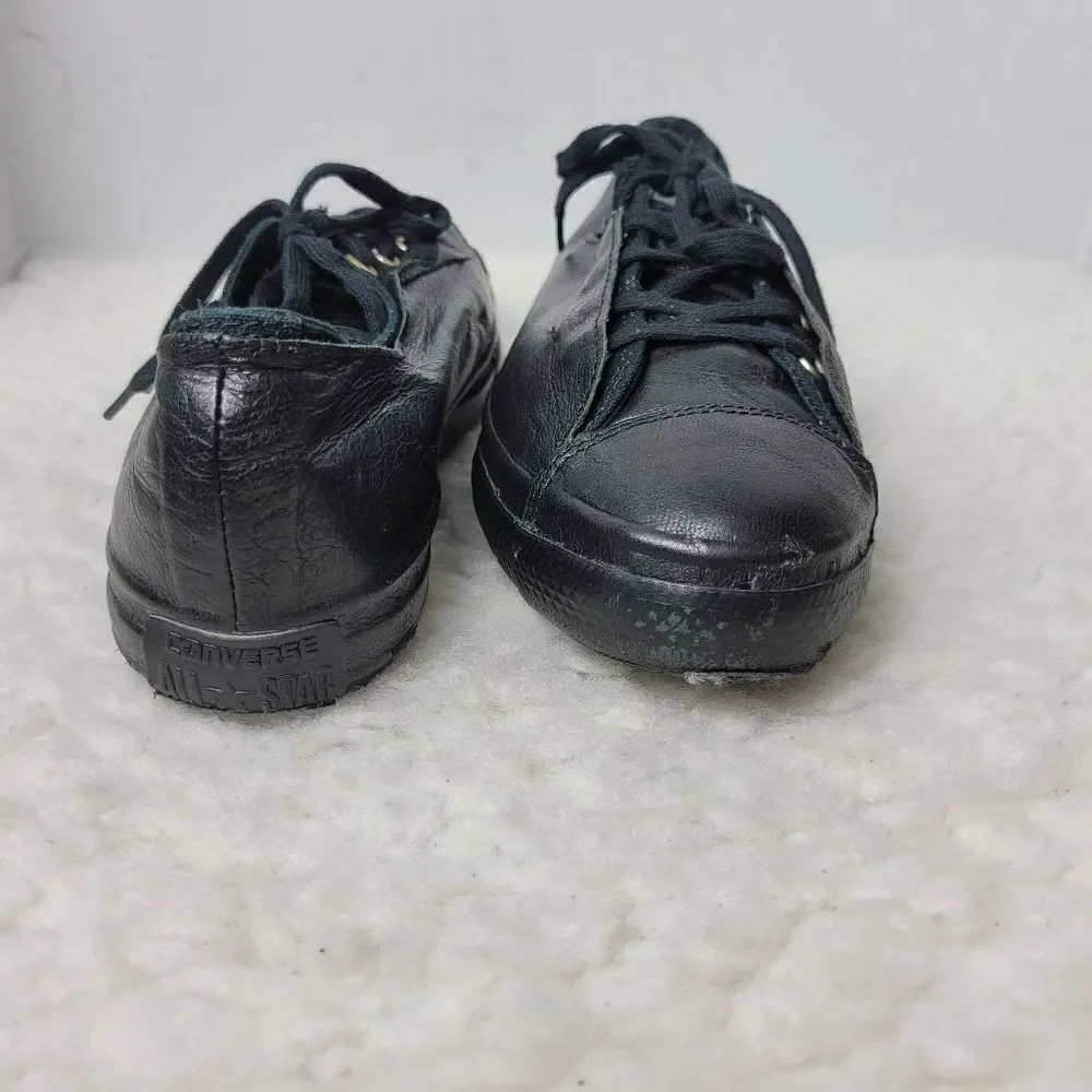 Converse C T All Star High Line Shroud Ox Women's Sneaker Size 8 Black Leather